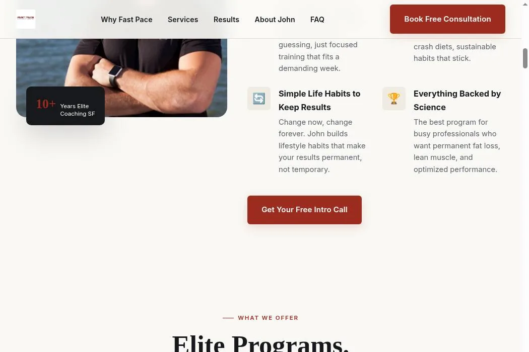 Fast Pace Personal Training cover