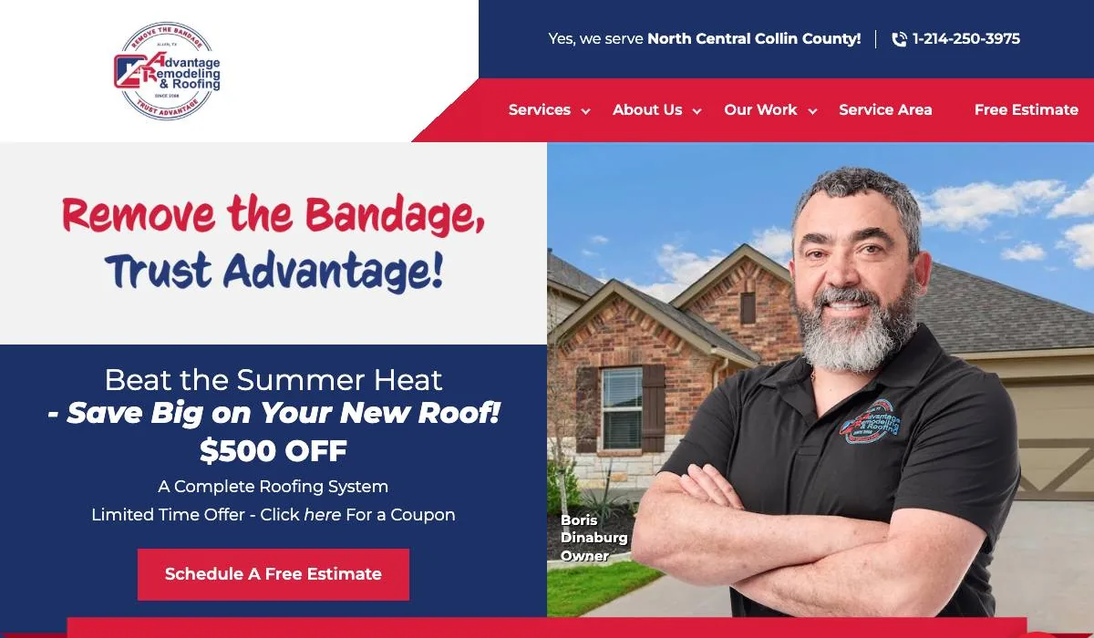 Advantage Remodeling and Roofing Co cover
