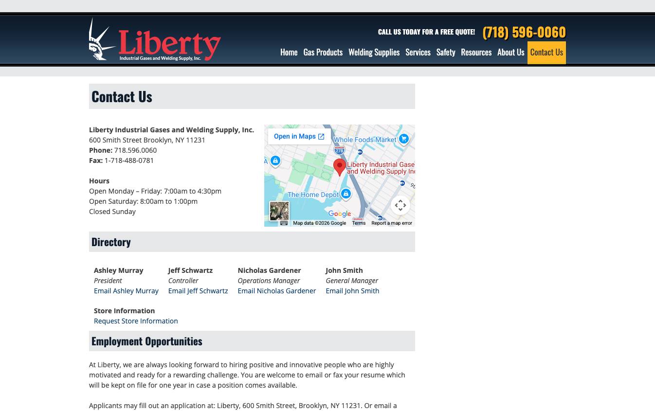 Liberty Industrial Gases and Welding Supply, Inc. cover
