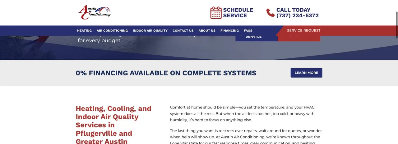 Austin Air Conditioning cover