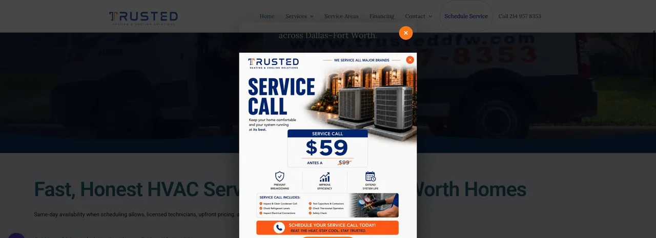 Trusted Heating & Cooling Solutions cover
