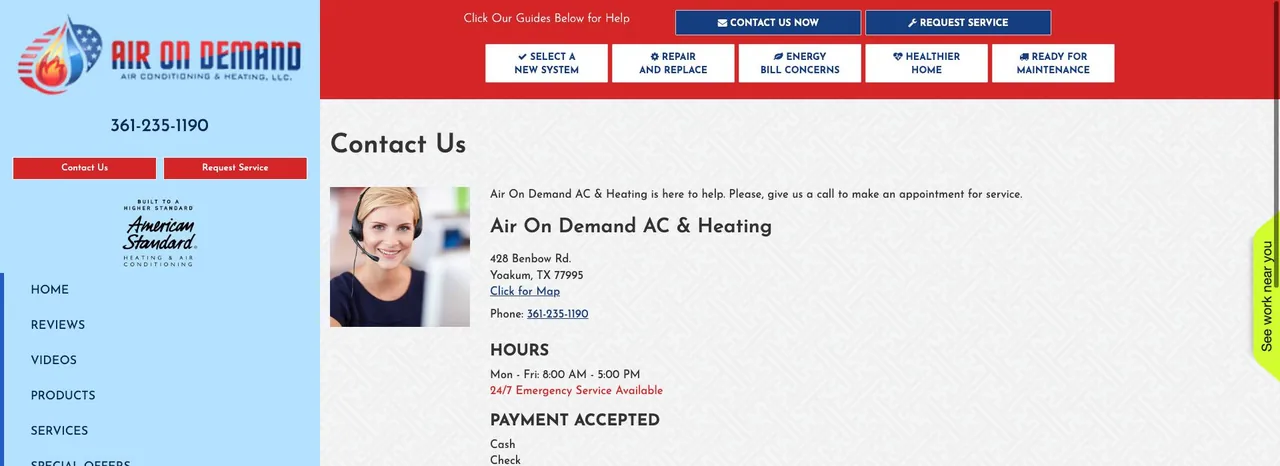 Air On Demand AC & Heating cover