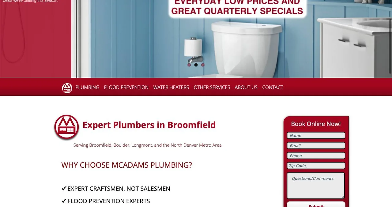 McAdams Plumbing, Inc. cover