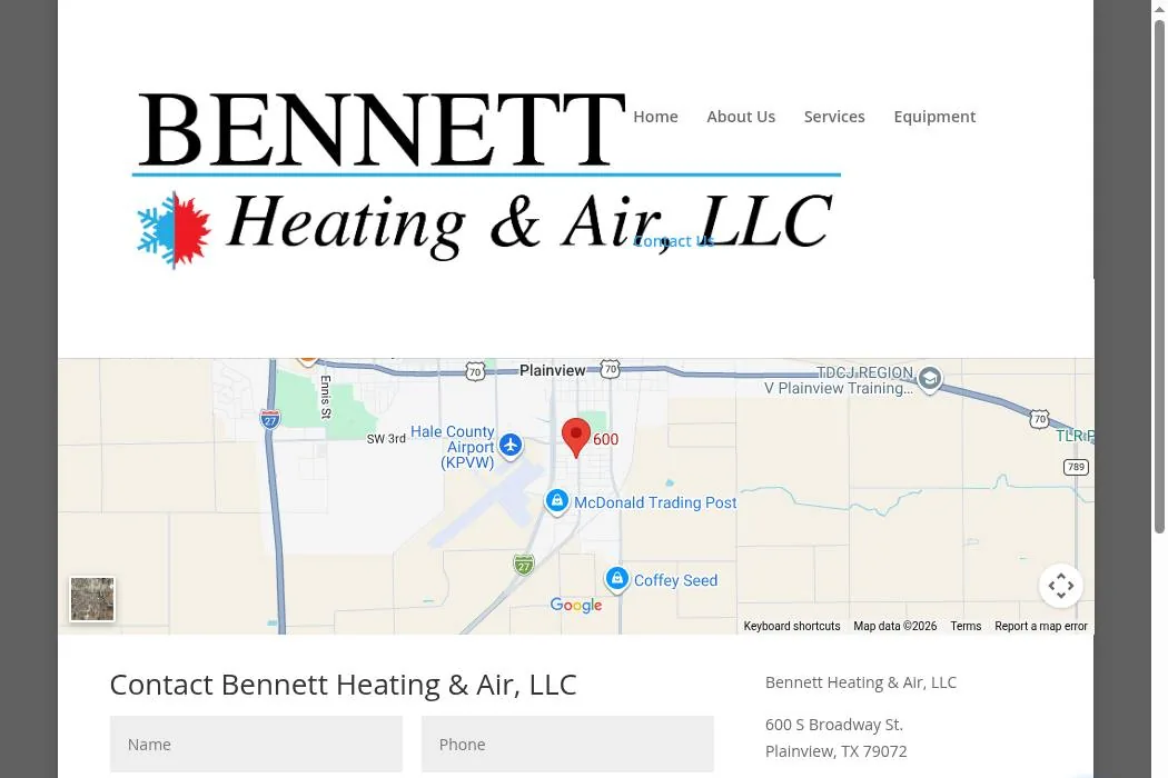 Bennett Heating & Air, LLC cover