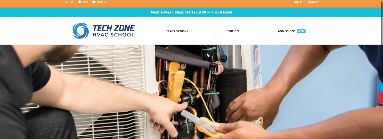 Tech Zone HVAC School cover