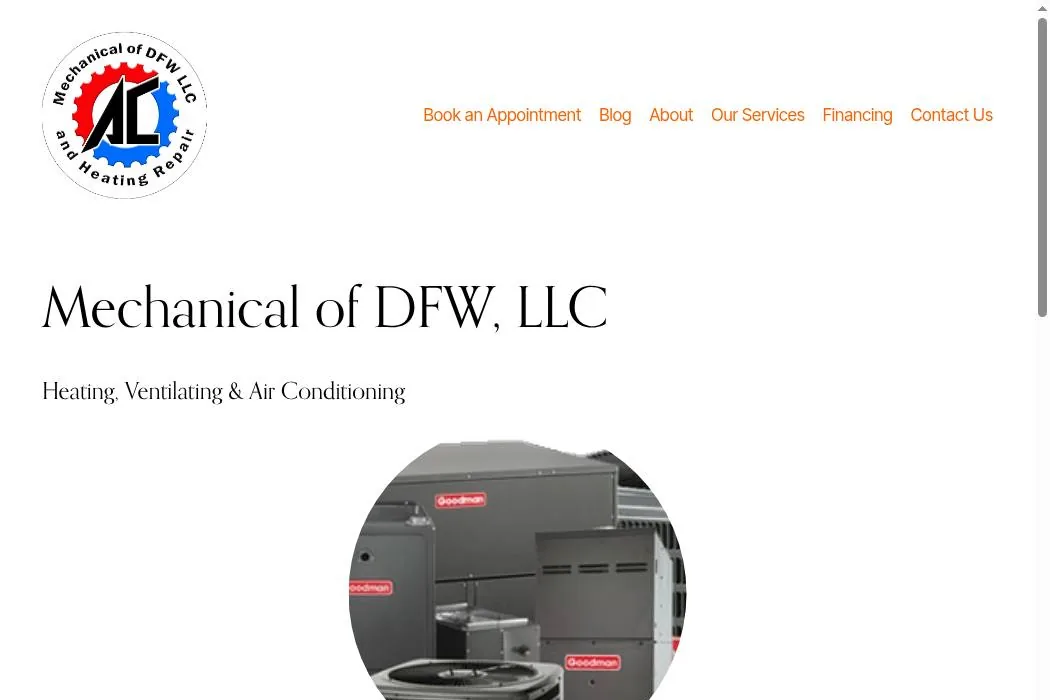 Mechanical of DFW, LLC cover