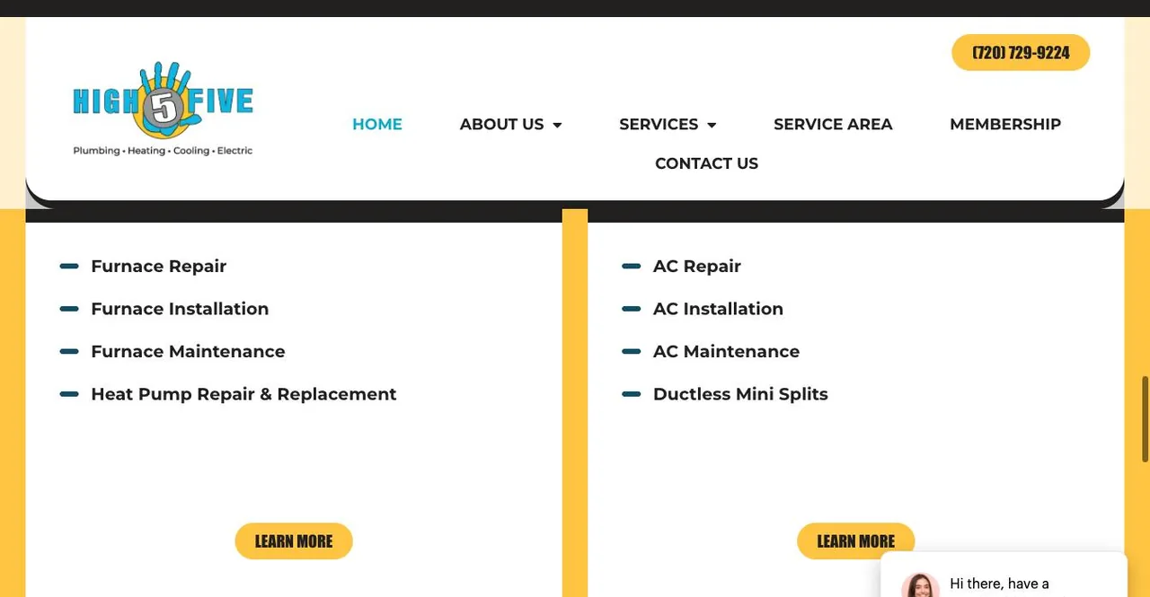 High 5 Plumbing, Heating, Cooling & Electric cover