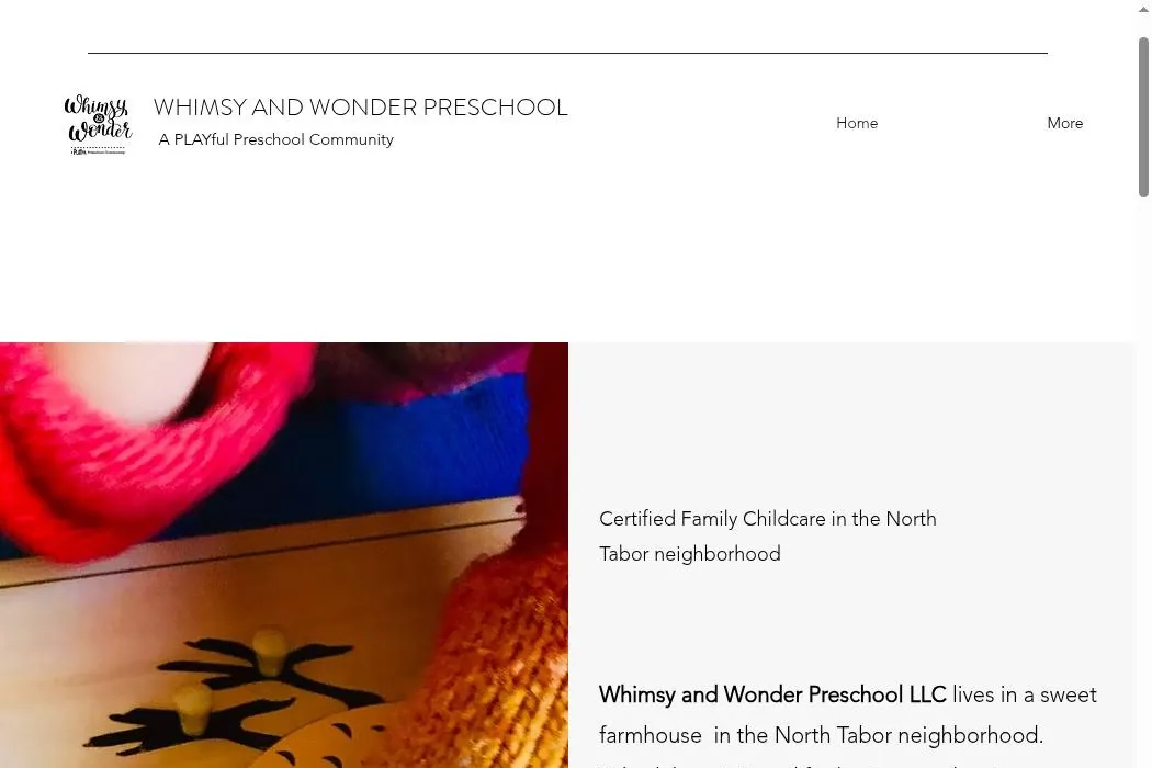 Whimsy and Wonder Preschool cover
