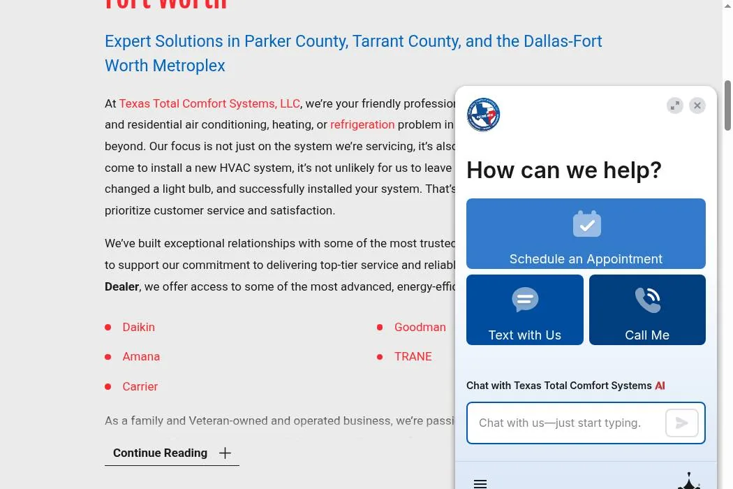 Texas Total Comfort Systems, LLC cover