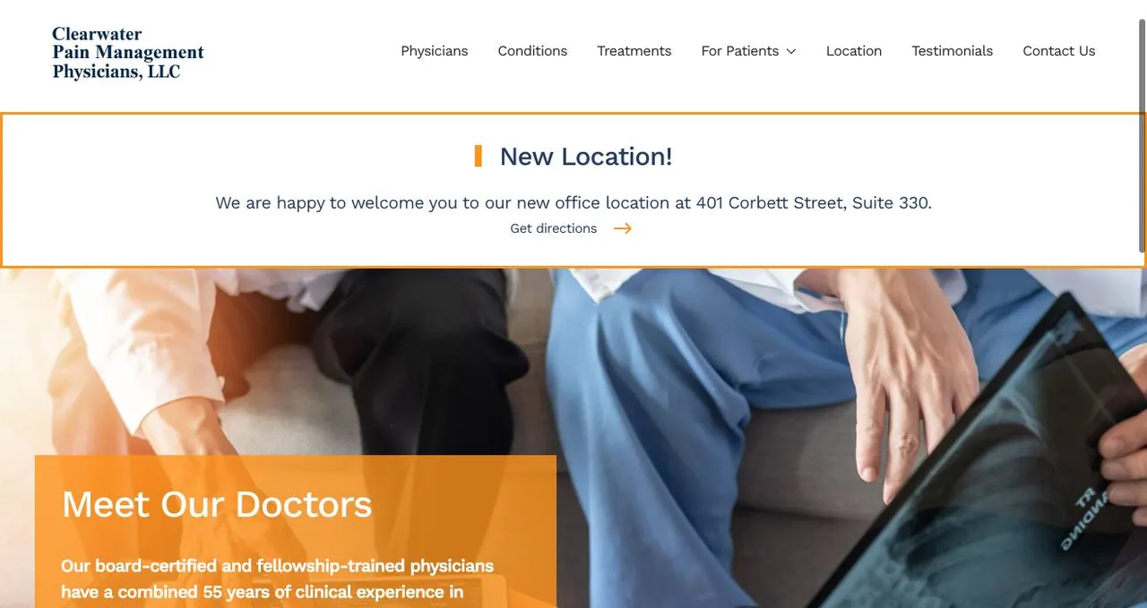 Clearwater Pain Management Physicians, LLC cover