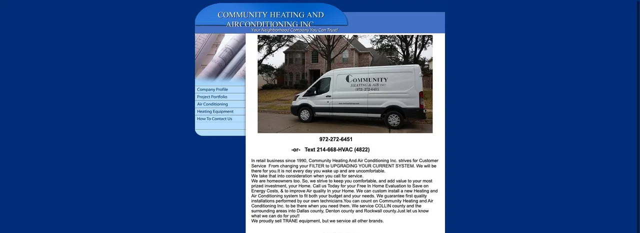 Community Heating And Air Conditioning Inc. cover