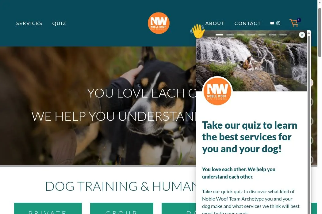 Noble Woof Dog Training cover
