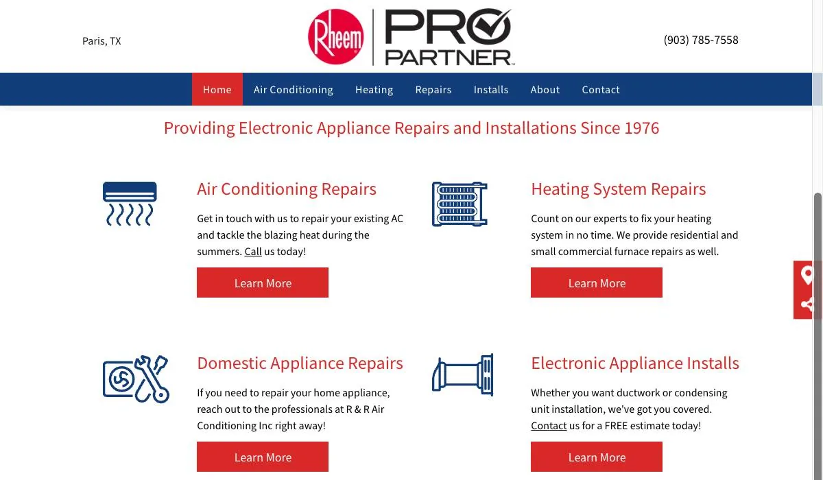 R & R Air Conditioning Inc cover