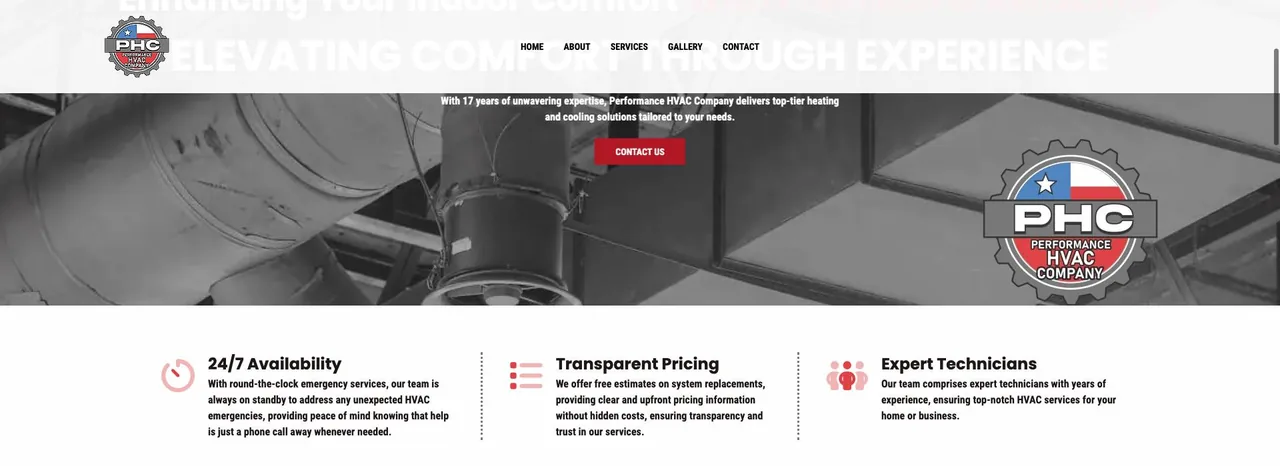 Performance HVAC Company cover