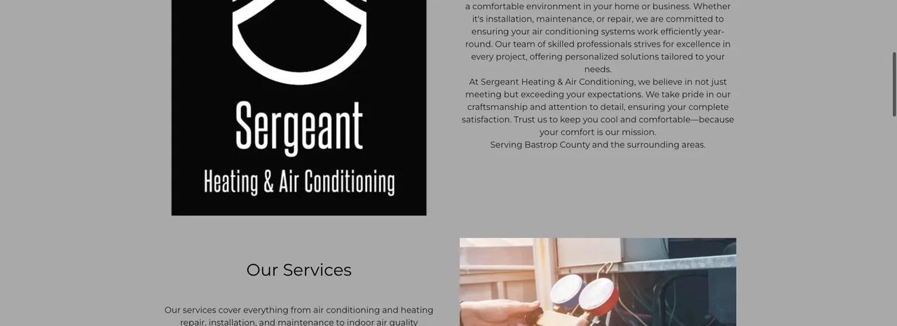 Sergeant Heating & Air Conditioning LLC. cover
