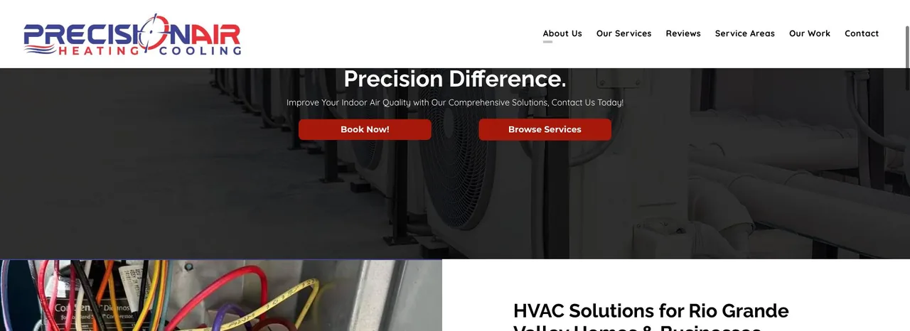 Precision Air Heating & Cooling cover