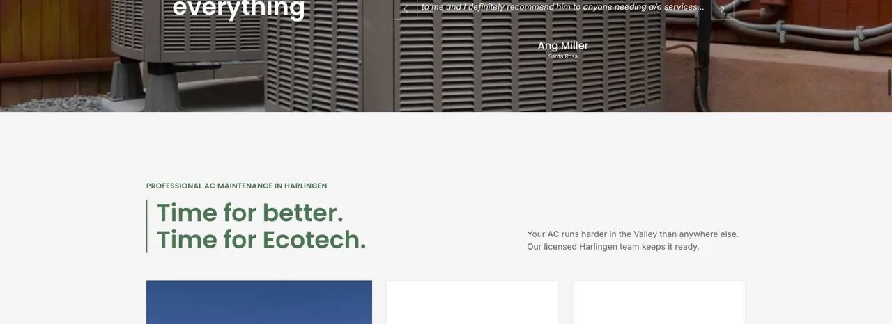 Ecotech Heating & Cooling cover