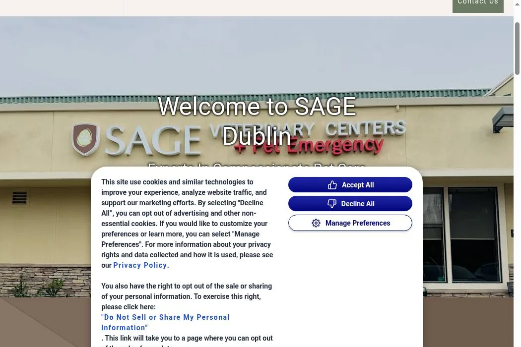 SAGE Veterinary Centers cover