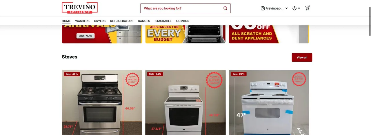 Trevino Appliance cover