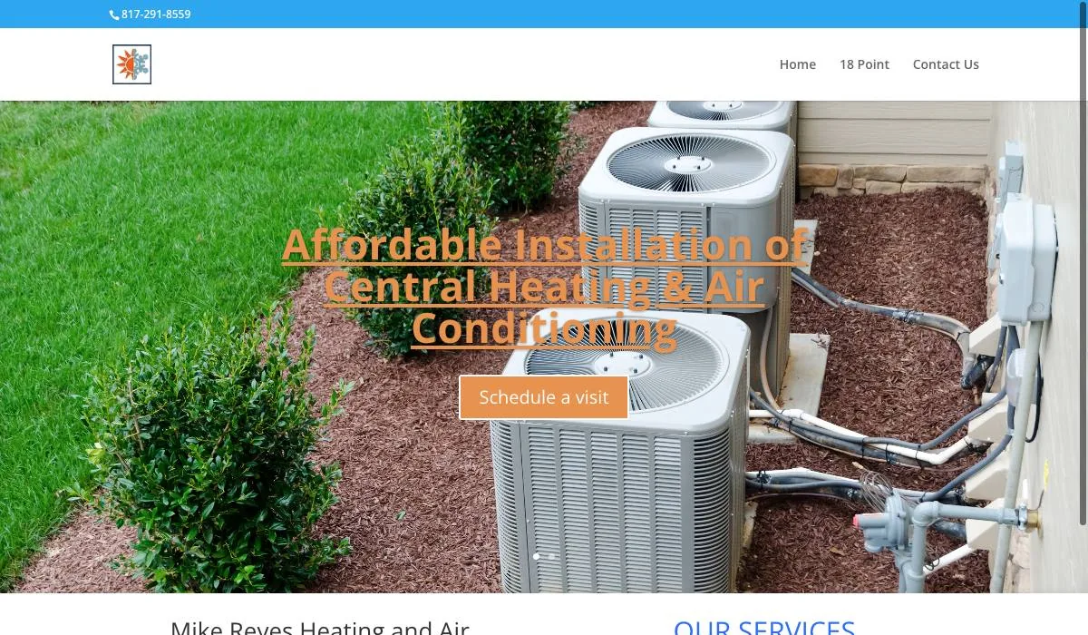Mike Reyes Heating and Air Conditioning cover