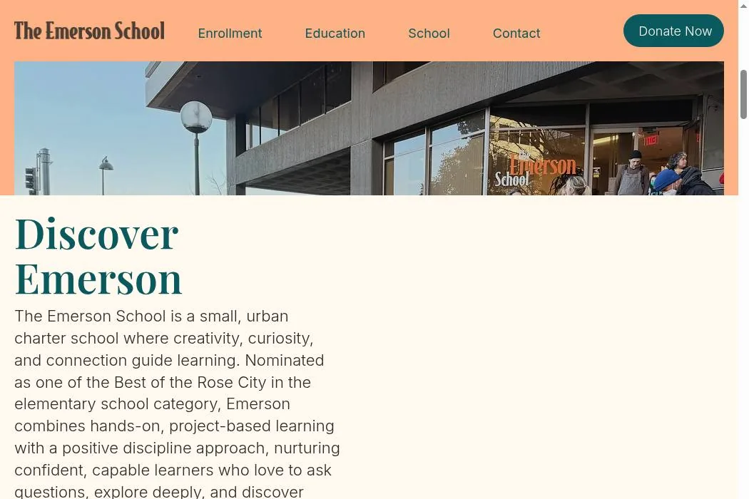 The Emerson School cover