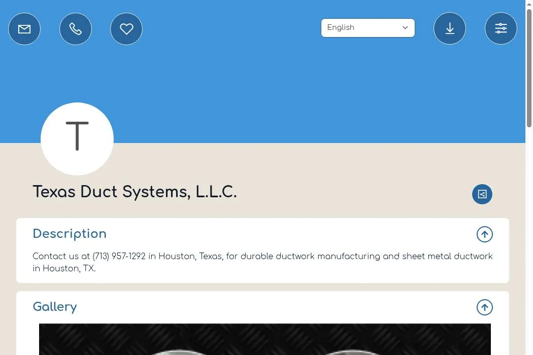 Texas Duct Systems, L.L.C. cover