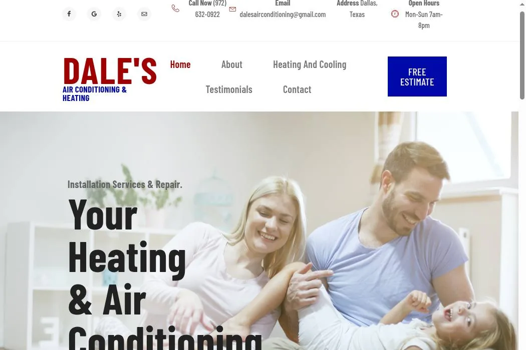 Dale's Air Conditioning & Heating cover