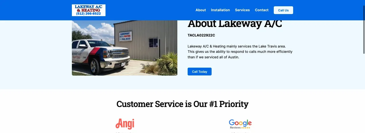 Lakeway A/C & Heating cover
