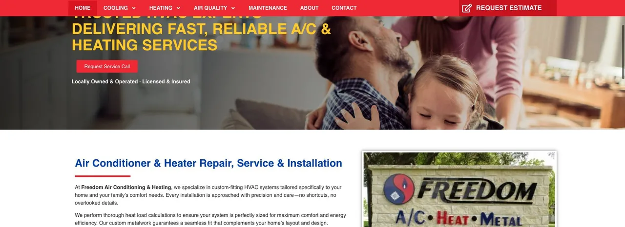 Freedom Air Conditioning & Heating, LLC cover