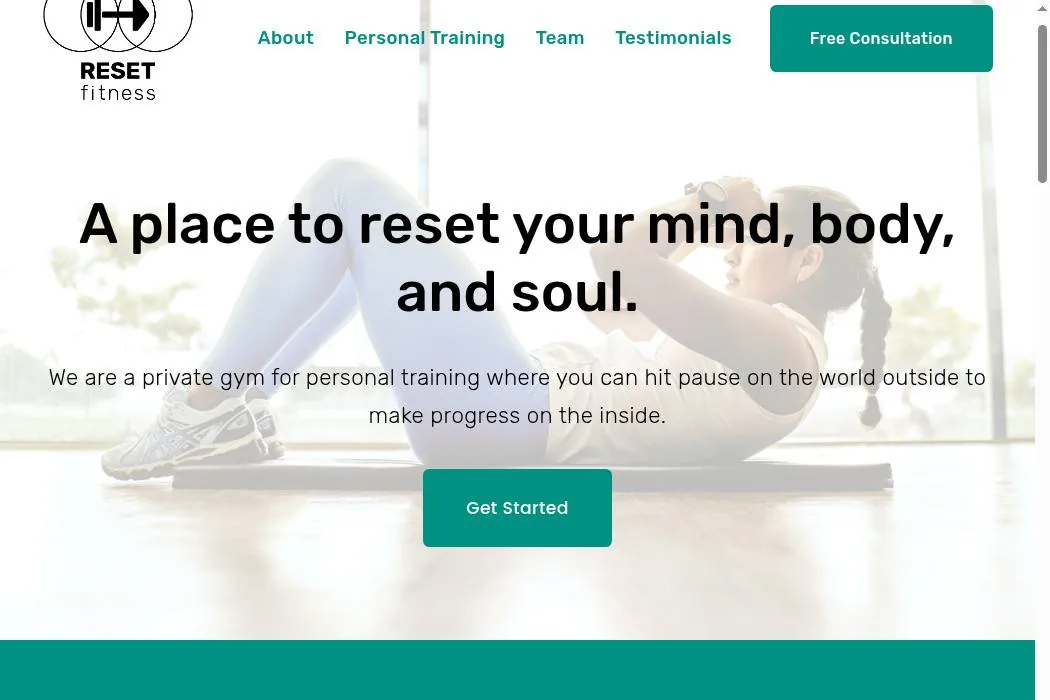 Reset Fitness cover