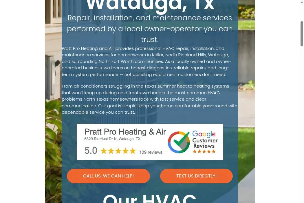 Pratt Pro Heating and Air cover