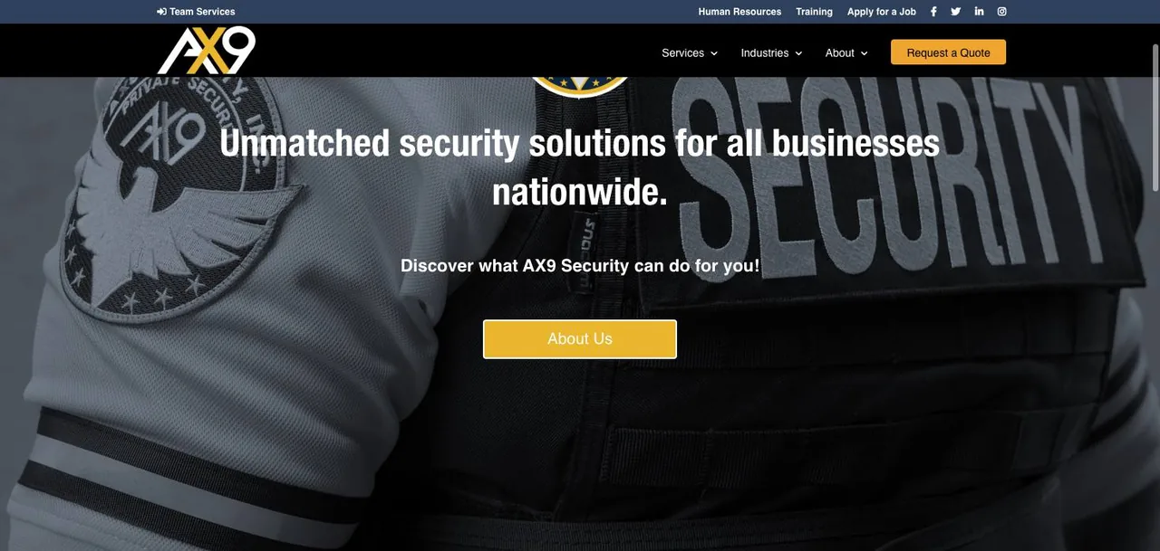 AX9 Security cover