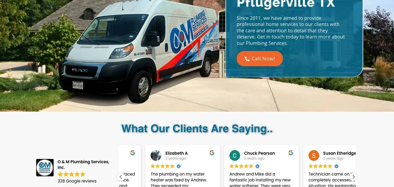 O & M Plumbing Services, Inc. cover