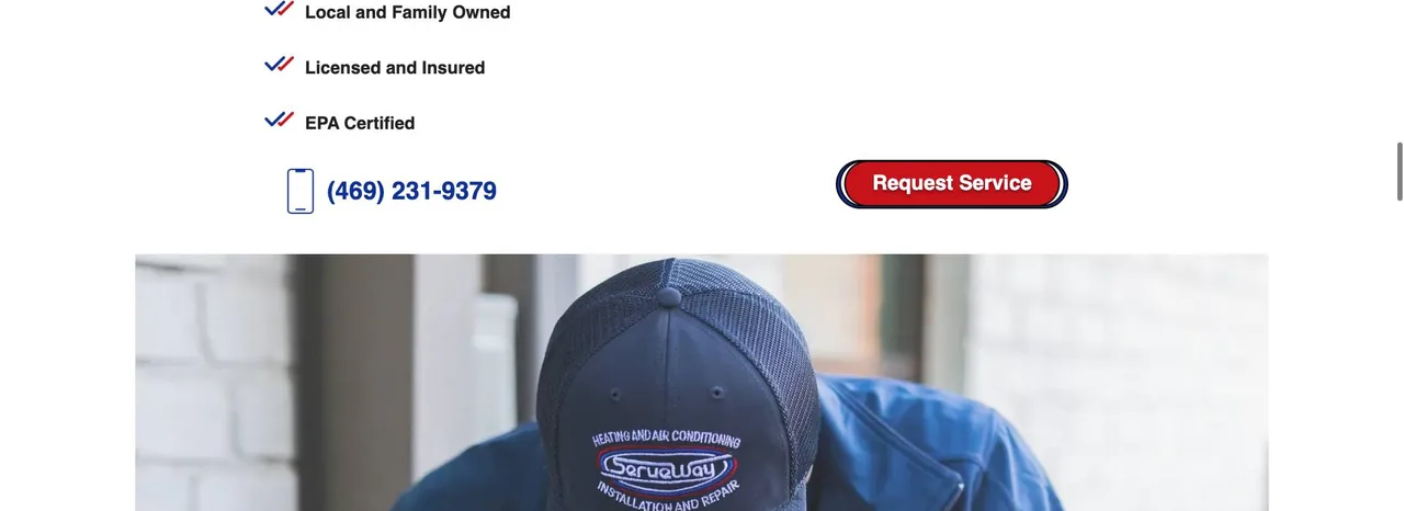 ServeWay HVAC cover