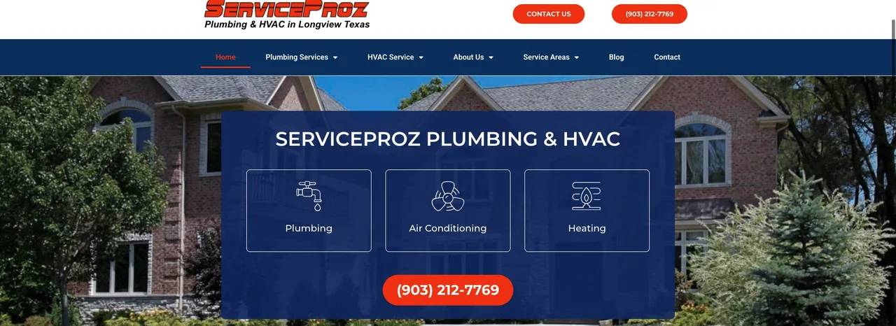 ServiceProz Plumbing & HVAC cover