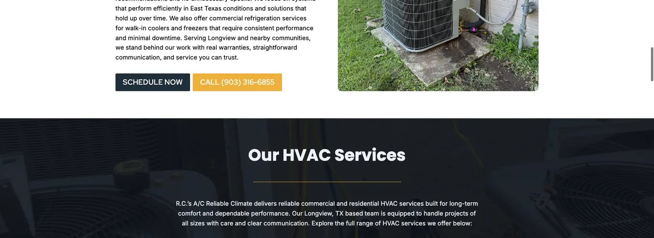 R.C.’s A/C Reliable Climate cover