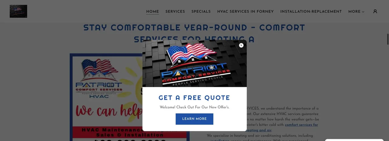 Patriot Comfort Services cover