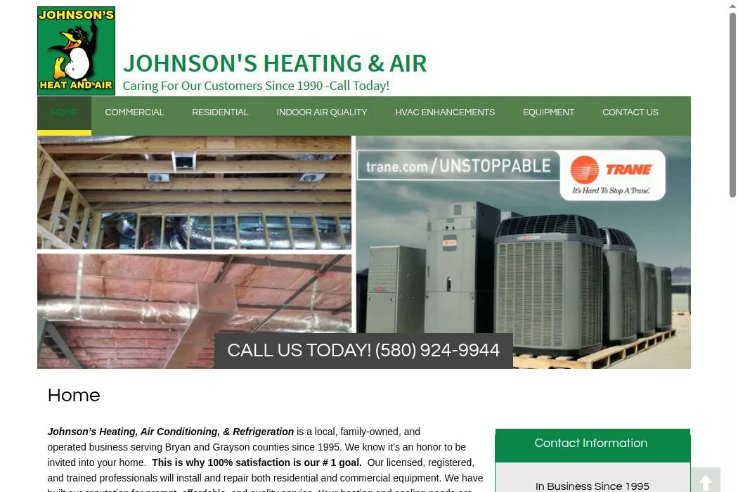Johnson's Heating & Air cover