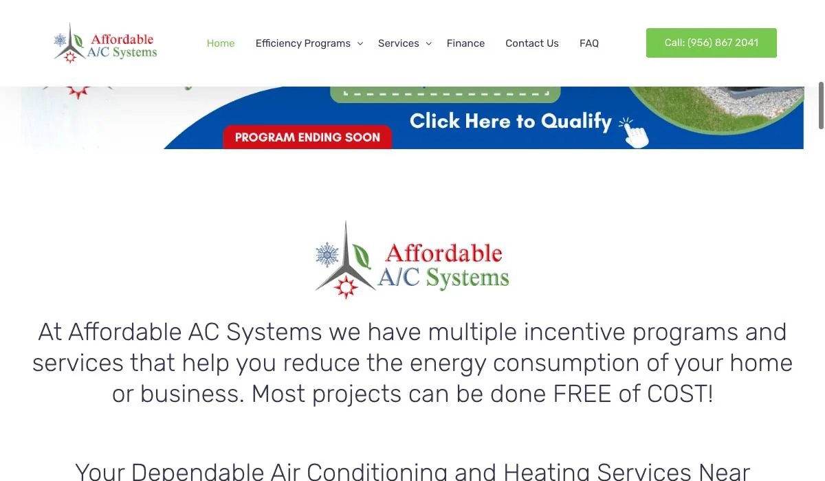 Affordable A/C Systems cover
