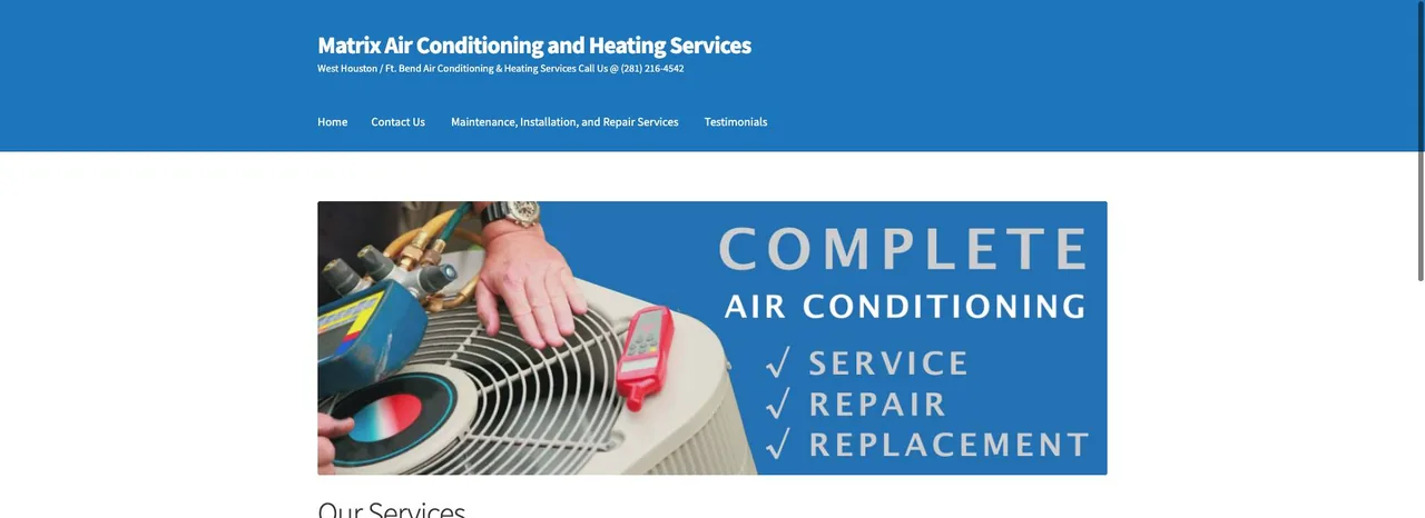 Matrix Air Conditioning and Heating Services cover