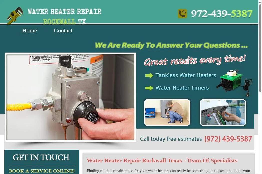 Water Heater Repair Rockwall cover