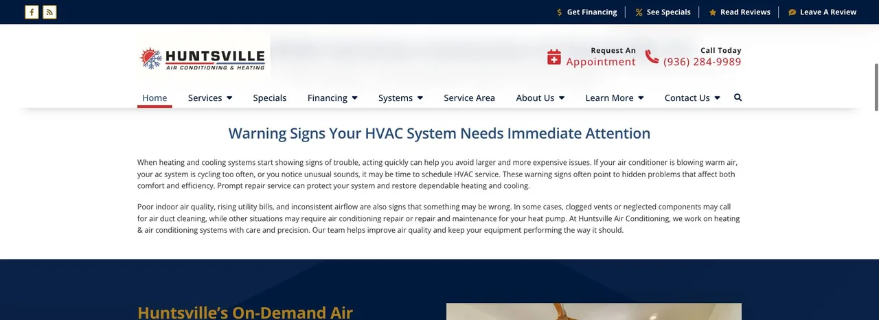 Huntsville Air Conditioning cover
