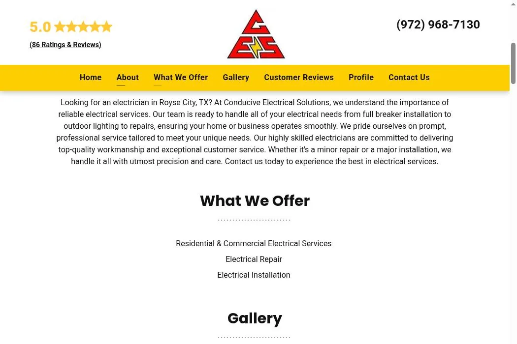 Conducive Electrical Solutions cover