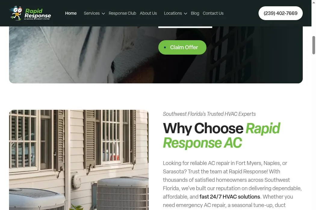 Rapid Response AC Services cover
