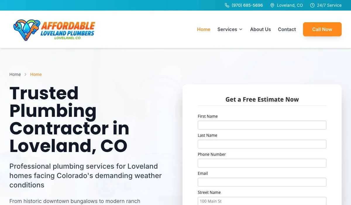 Affordable Loveland Plumbers cover