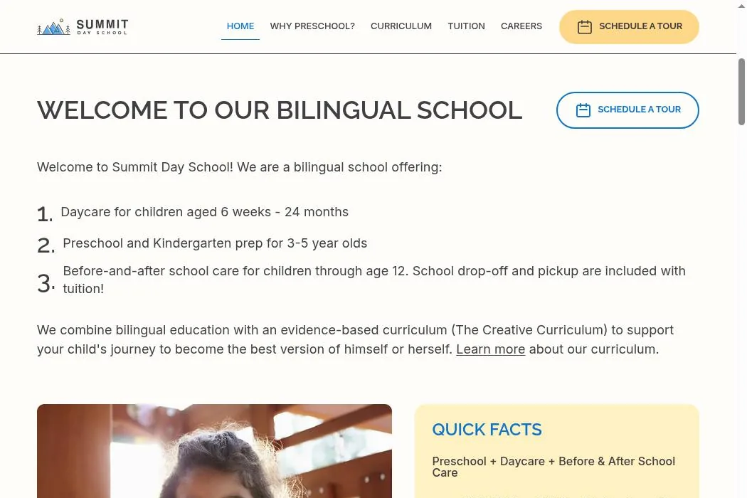 Summit Day School cover