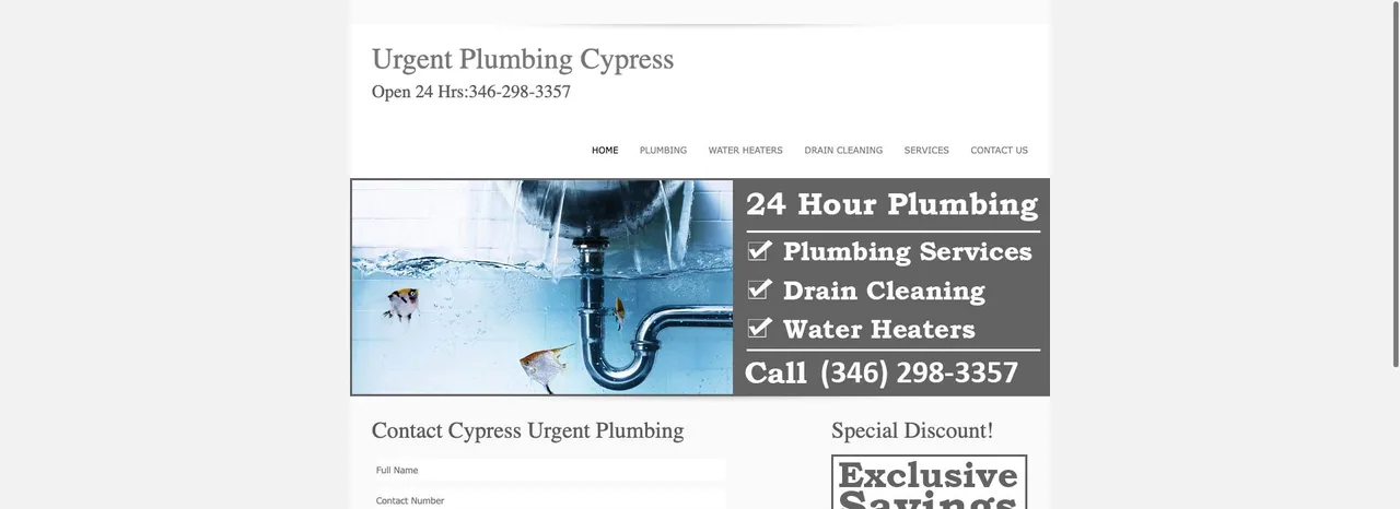 Urgent Plumbing Cypress cover