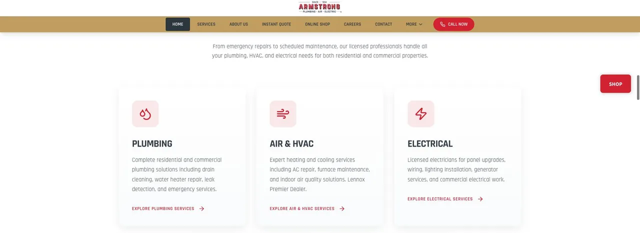 Armstrong Plumbing, Air, and Electric cover