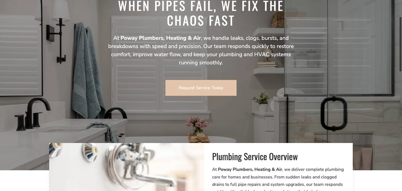 Poway Plumbers, Heating & Air cover