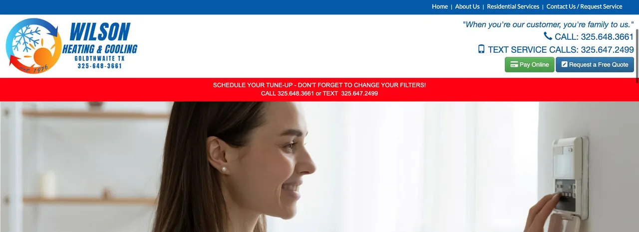 Wilson Heating & Cooling cover